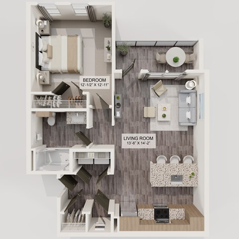 A2 1Bed 1Bath at Verity Luxury Apartment Homes Apartments, Florida, 32960